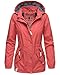 Produktbild Marikoo Damen Übergangsjacke Jacke Sommerjacke Übergang Fühling Kapuze B836 [B836-Kuss-Coral-Gr.XL]