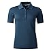 Produktbild agon Damen Pique Polo-Shirt - Kurzarm-Shirt mit Knopfleiste für Frauen, bügelfrei und atmungsaktiv, für Sport und Business, Made in EU Marine 44/2XL
