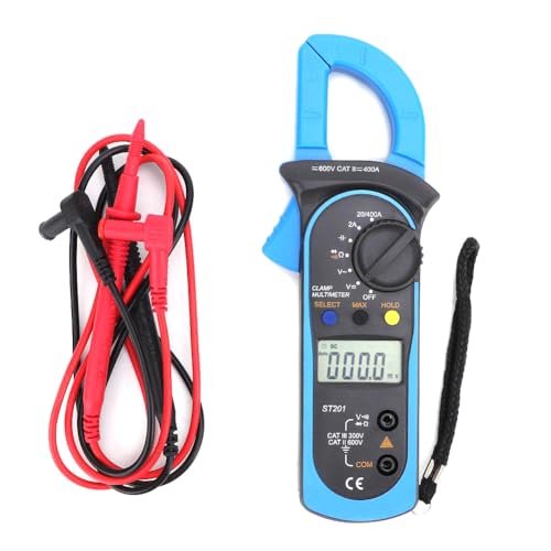 Multimètre À Pince Numérique, Courant Alternatif 400A Tension Ac & Dc 600V Lcd Pince Ampèremétrique 4000 Points Trms Testeur de Diode, pour Capacité, Continuité, Résistance, Fréquence(Blue)