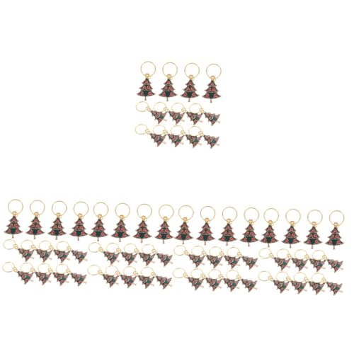 Breloques de Noël pour verres à vin Cabilock faciles à appliquer