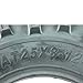 MASSFX 25x8-12 Front (2) & 25x10-12 Rear (2) Tire Set for All-Terrain (ATV), Utility-Task (UTV), and Side-by-Side (SxS) Vehicles - 6-Ply with 1/2