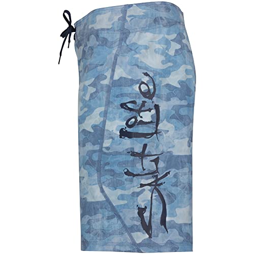 Salt Life Into The Abyss Boardshort, Blue, 34 #TOP3