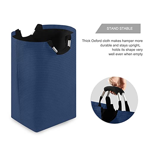 Xigua Collapsible Laundry Hamper With Handle Navy Blue Large Waterproof Dirty Laundry Basket Lightweight Durable Store Basket, For Laundry Room Closet Bathroom Bedroom #TOP2