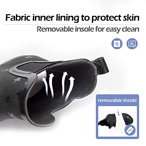 Pennysue Women's Ankle Rain Boots Waterproof Short Chelsea Booties Outdoor Garden Work Shoes Anti Slip #TOP2