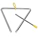 Musical Triangle 6 Inch Steel Instrument with Yellow Rubber Hanger - Vibrant Sound Quality, Durable Design for Early Childhood Music and Rhythm Education