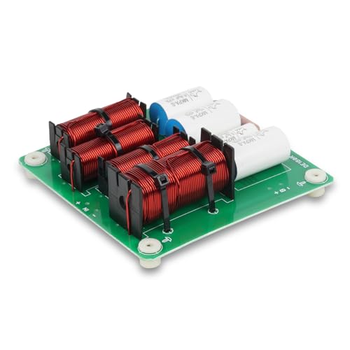 Image of 3 Way Crossover Board 2 Unit, 180W-250W Max Power 3 Way HiFi Speaker Crossover Network, Heavy Duty 100% Pure Copper Inductor 4 to 8 OHMS Frequency Devider