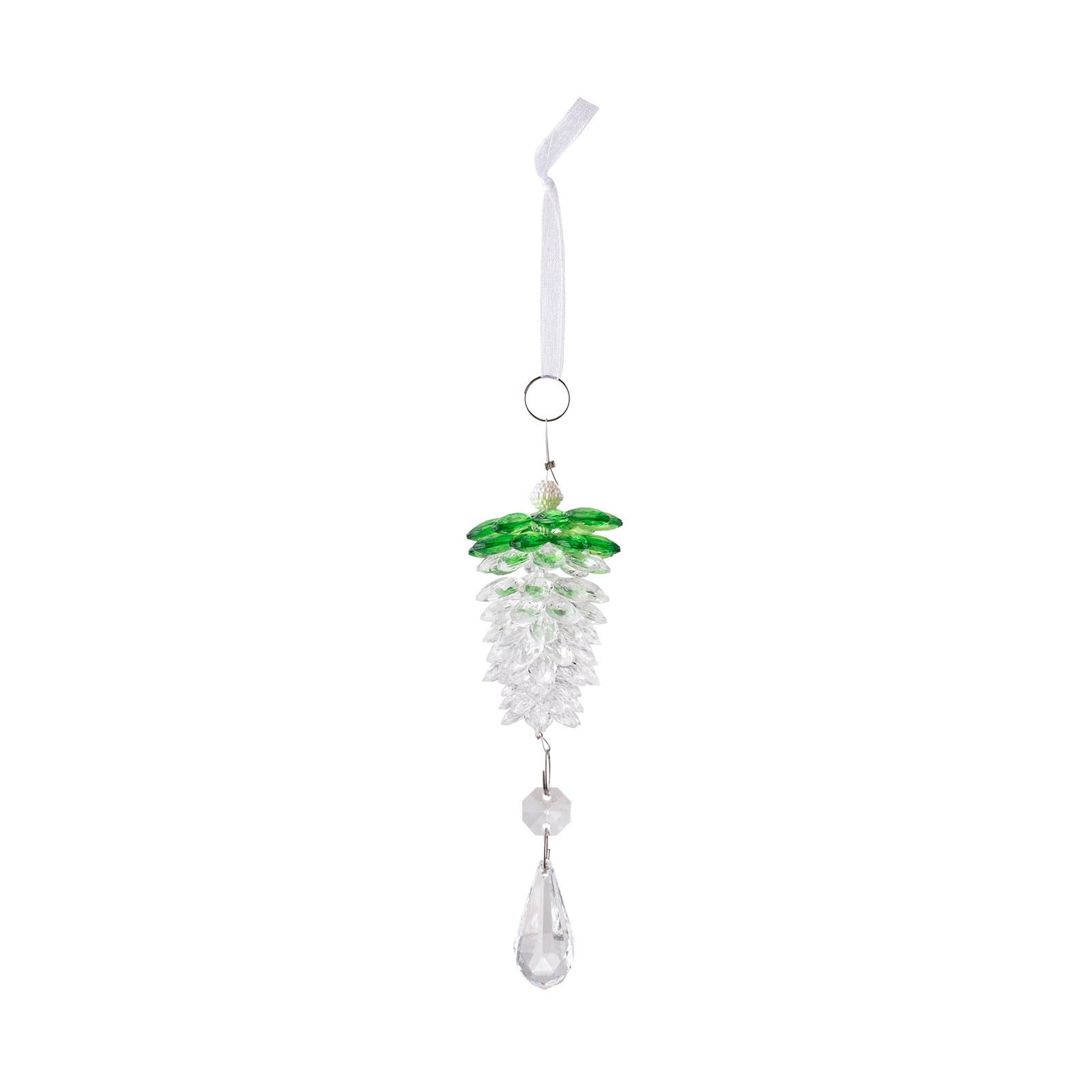 carotoe Decorative Acrylic Pinecone Ornament for Christmas Tree Transparency Pine Cone Crystal Hanging Festival Decoration Transparency Crystal Holiday Hanging Decoration
