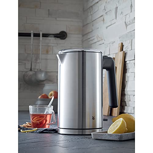 WMF Lono Wasserkocher Edelstahl 1,6l, elektrischer Wasserkocher mit Kalkfilter, 2400 W, Wasserstandsanzeige beleuchtet, edelstahl matt 2