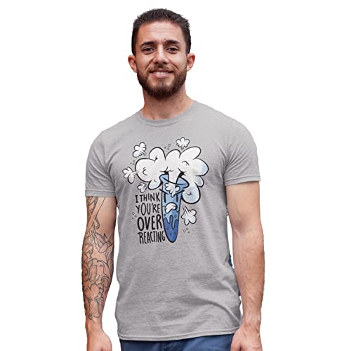 Tim And Ted I Think You're Overreacting T Shirt Stone Blue Medium #TOP1