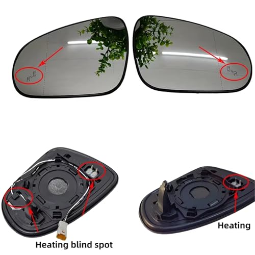 Verre de rétroviseur cassé solution de remplacement chauffante angle mort pour Lexus - 2