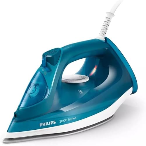 Philips 3000 Series DST3040/76 - Steam Iron 2600W 200g/min Boost Shot 40g/min Continuous Output Ceramic Soleplate Dark Turquoise