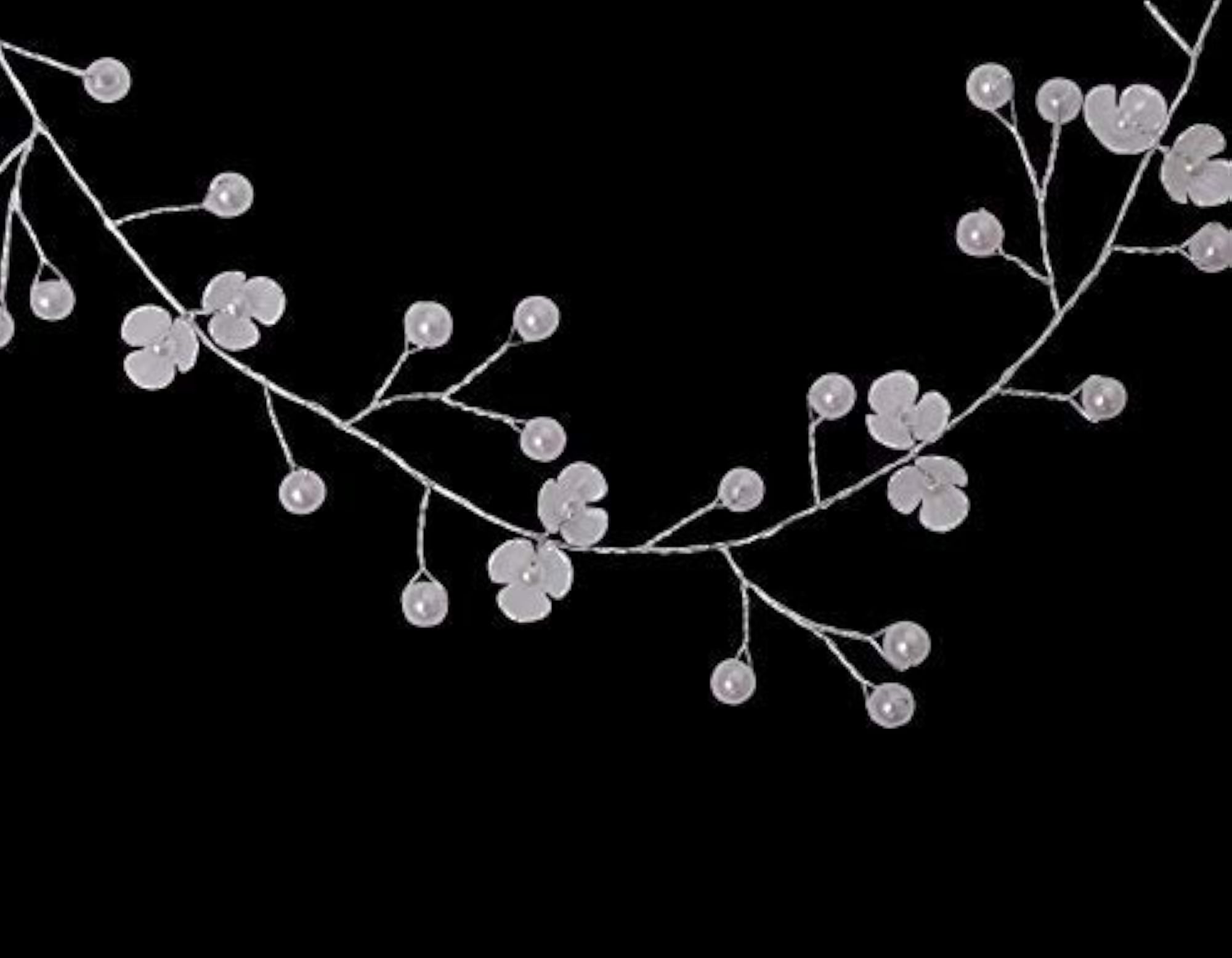 Clip Pins (50 CM), Silver Hair Accessory