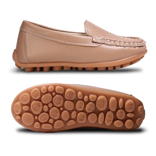 Image of Boys Girls Loafers Dress Flats Slip-On Oxford Casual Moccasins School Walking Boat Shoes(Toddler /Little Kid /Big Kid)
