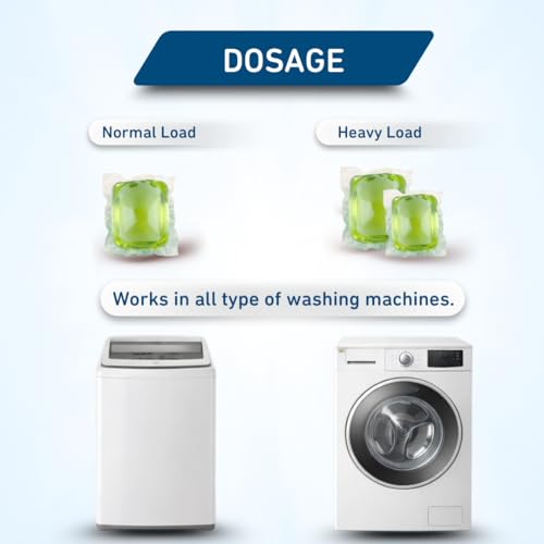 Image of Hapiso 5-in-1 Laundry Pods Morning Dew Fragrance Pack of 15 dissolvable laundry detergent capsules with Stain Removal, Fabric Care, and Long Lasting Fragrance for Front and Top Load Washing Machine