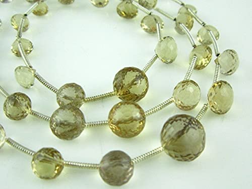 Imperial AZ Faceted Onion Briolette 5-8mm LKBEADS, rang de pierres de 7" (17cm)