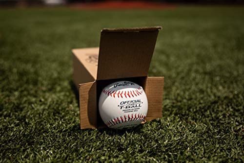 Bolas de beisebol juvenis ou treinamento Rawlings, caixa com 3 bolas de tball, TVBBOX3, branca, tama