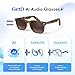 AI Glasses for Men & Women, Smart Glasses Powered by ChatGPT, AI Real-time Translation with 145 languages, 11H Music Play, Bluetooth Sunglasses with Polarized Lens, UV Protection for Daily Use, Travel