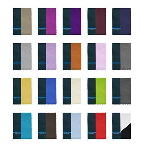 Amazon Basics Einzelnes Mikrofaser-Spannbettlaken - Massivschwarz, Doppelbettgröße (140 x 200 x 30 cm), Leicht, Weich und Knitterfrei 7 BaSaTex Doppelpack Microfaser Spannbettlaken, Spannbetttuch 2er Pack in vielen Farben und Größen 140x200 bis 160x200 cm - Anthrazit
