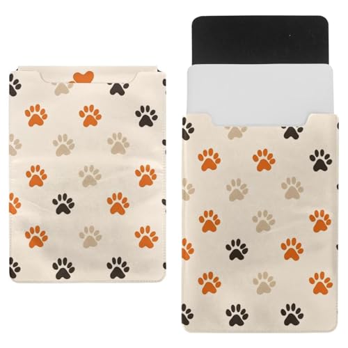 Housse pour ordinateur portable 35,1 x 25,9 cm pochette PC motif patte de chien velours