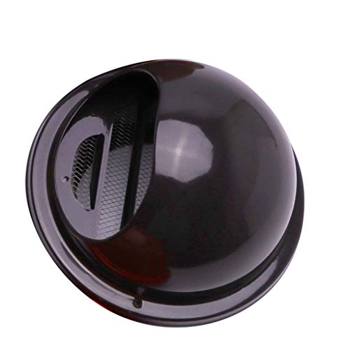Extractor de acero inoxidable para fachada con rejilla y diseño impermeable de alta resistencia