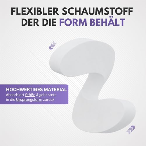 Filzada® 6x Premium Klemmschutz Tür - EXTRA DICK & flexibel - Klemmschutz Kinder - Türschutz für Zimmertüren - dämpfender Türstopper Tür - Türaufhalter - Kindersicherung Tür