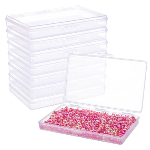 Boîtes de rangement en plastique transparent pour organiser le bureau