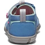 KEEN Unisex - dziecięce sandały Seacamp 2 CNX z zamkniętymi palcami, Coronet Niebieski/Gorący Różowy, 13 Little Kid