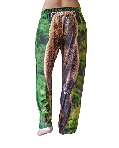 BRIEF INSANITY Lounge Pajama Pants for Men | Humorous, Funny, Novelty Bottoms - Bear Print Loungewear Pants2