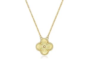 Dainty Gold Clover Pendant Necklace