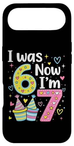 I was 6 Now I'm 7 Funny 7 Years Old Birthday Kids Party �X�}�z�P�[�X iPhone Air �p