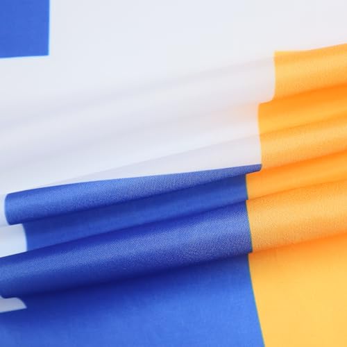 Image of AZ FLAG - Nagorno-Karabakh Flag - 3x5 Ft - 100D Polyester Karabakh Banner with Two Metal Grommets - Fade Resistant - Vivid Colors - 3' x 5' Feet - 150x90 Cm