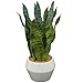 Deco 79 Faux Foliage Snake Artificial Plant with White Porcelain Pot, 9