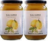 200g Original marokkanische eingelegte ganze Salzzitronen, afrikanische Delikatesse, nordafrikanische Küche, zu Fisch, Hünchen, Fleisch | Saliamo (Packung mit 2)