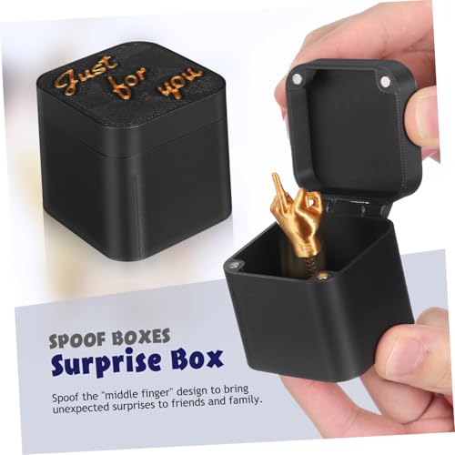 Toyvian Finger in a Box Funny Middle Finger Spoof Box Prank Present for Adults Birthday Party Novelty 2.17X1.97X1.97In - Image 3
