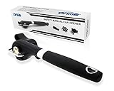 ONME Can Opener, Restaurant Manual Can Jar Opener, Good Grips Smooth Edge Can Opener, Stainless Steel Ergonomic Anti Slip Can Opener (Black) Sharp Easy Turn Design with Good Soft Grips Handle
