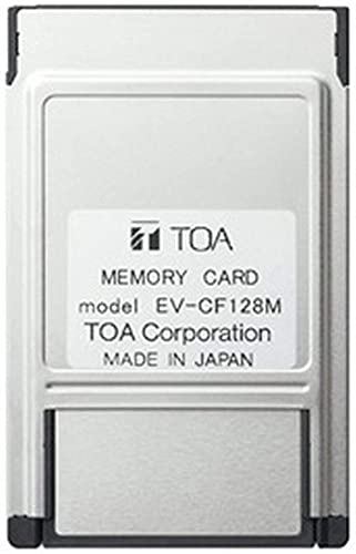 TOA EV-CF128M Memory Card, 128 MB Memory Capacity, Combination of Compact Flash Card and ATA Flash Card Adapter