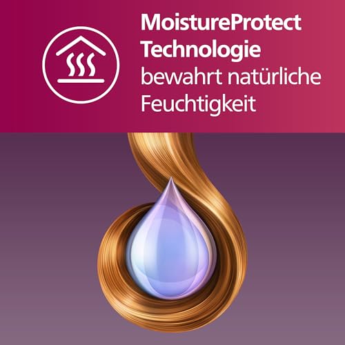 Philips automatischer Lockenstab 8000 Series, Lockenwickler/Curler mit MoistureProtect Technologie, 27 verschiedene Stylingoptionen, Weiß… – Ansicht 2