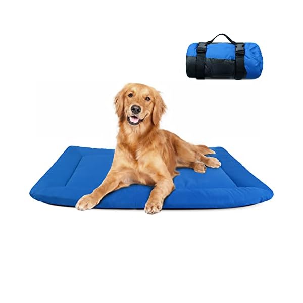 Foldable Travel Dog Mat with Buckle Handle