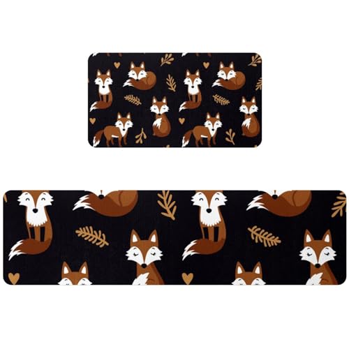 Tapete de cocina de zorro antideslizante y lavable con gran poder absorbente 2