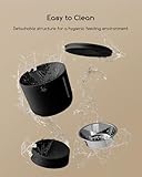 Faroro Automatic Cat Feeder, 4L Cat Feeder Automatic with Timer, Portion Control & 10s Voice Recording, 1-6 Meals for Cats & Small Dogs (Black) - Image 7