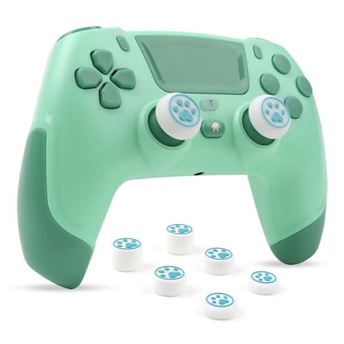 🎮Gioca senza fili ovunque: questo controller ha una tecnologia wireless che fornisce segnali stabili e reattivi fino a 10 metri di distanza. Ha anche una consistenza antiscivolo e tre set di tappi per pollice per diverse dimensioni delle mani per garantire una presa comoda e sicura. Inoltre, la funzione di programmazione macro ti consente di eseguire comandi complessi con facilità e dominare i tuoi avversari nei giochi d'azione.