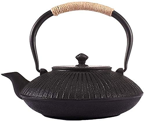 Tetera De Hierro Fundido De Estilo Japonés Con Infusor Teteras De Hierro Fundido De 1200 Ml Tetera Tetsubin Con Interior Antióxido Para Estufa De Cerámica Eléctrica Tetera Retro Ne