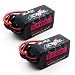 CNHL 6S Lipo Battery 1100mAh 100C 22.2V Lipo Battery with XT60 for RC FPV Racing Drone Quadcopter(2 PCS)