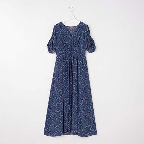 Amazon Co Jp ノーリーズ レディース Nolley S ドットデシンアラベスク柄ワンピース 服 ファッション小物