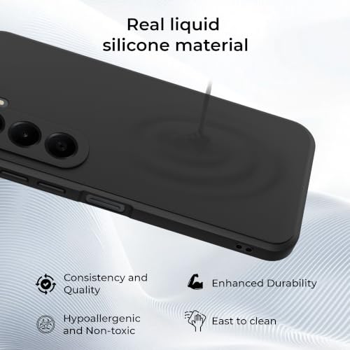 Image of A rtistque Back Cover Case for OnePlus Nord CE 6 Lite 5G with Camera Protection | Shockproof TPU|Stylish Protective Design|Slim Fit|Ultra Matte| Back Cover - Black