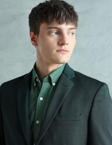 Image of Arrow Men's Zero Calorie Slim Fit Textured Blazer