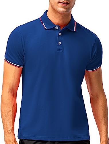 El Mejor Listado de Playera Azul Rey los 5 más buscados. 44 SHVE SHENDY VENDY Playera Polo Hombre Manga Corta Moda Casual Camisa Azul Rey Talla S