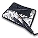 Flat Iron Hair Straightener Case with Heat Resistant Thermal Pouch by j&m - Travel Pouch & Zip-Up All-In-One Mat with Pockets for Combs, Clips & More | Great for Travelling & Protecting Surfaces