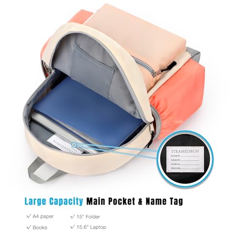 Image of STEAMEDBUN Kids Backpack for Girls 6-8: Toddler Backpack for Preschool Kindergarten - Girls Backpacks for Elementary 4-6