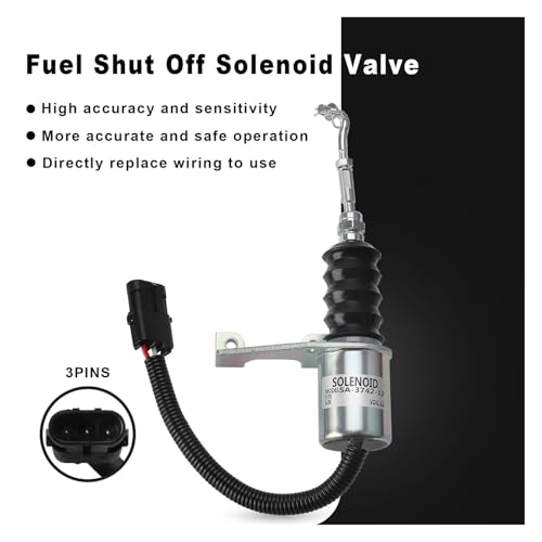 Solénoïde de coupure de carburant 24V SA-3742-12 pour matériel de chantier - 6